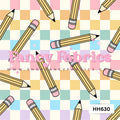 Back to School - Pencils, checkered